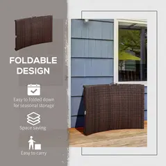 Outsunny Rattan Folding Sun Lounger Outdoor Chair with Cushion and Pillow Cream White - 7