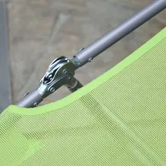 Outsunny Single Folding Sun Lounger - Green - 8