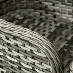 Outsunny Seven-Piece Rattan Dining Set - Grey - 8