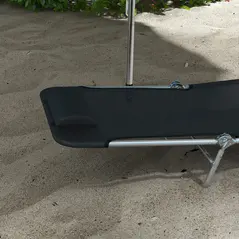 Outsunny Set of Two Steel Frame Sun Loungers, with Reclining Backs - Black - 8