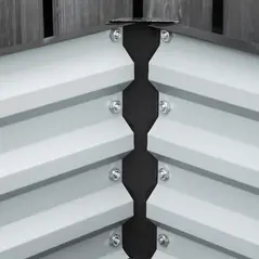 Outsunny Set of 2 Raised Beds for Garden, Galvanised Outdoor Planters for Herbs Vegetables, Use for Patio Balcony, Grey - 9