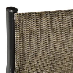 Outsunny Set of Four Stackable Mesh Seat Chairs - Mixed Brown - 8