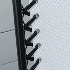 Outsunny Set of 6 Patio Folding Chair Set, Garden Portable Outdoor Chairs with Armrest and Breathable Mesh Fabric Seat and Backrest, for Camping, Beach, Deck, Lawn, Cream White - 7