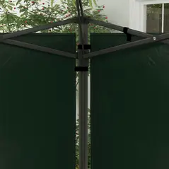 Outsunny Set of Two 3 x 3m Gazebo Frame Replacement Walls - Green - 8
