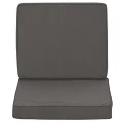 Outsunny Set of 2 Garden Seat and Back Cushion Set, Replacement Cushions for Outdoor Furniture with Seat Cushion and Back Cushion, Dark Grey - 8