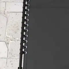 Outsunny Set of Two Folding Sun Loungers, with Four-Position Backs - Black - 8