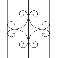 Outsunny Set of Two Spiral Anchor Garden Trellis Panels - 9