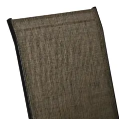 Outsunny Set of Four Stackable Mesh Seat Chairs - Mixed Brown - 7