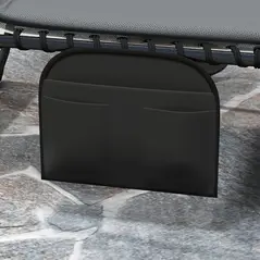 Outsunny Set of Two Reclining Sun Loungers - Charcoal Grey - 9