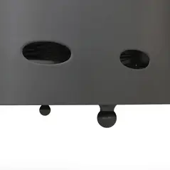 Outsunny Smokeless Fire Pit, 38cm Portable Wood Burning Firepit with Spark Screen and Poker, Low Smoke Camping Bonfire Stove for Garden Patio Picnic, Dark Grey - 8