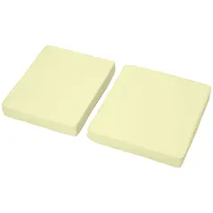 Outsunny Set of 2 Garden Seat and Back Cushion Set, Replacement Cushions for Outdoor Furniture with Seat Cushion and Back Cushion, Cream White - 8