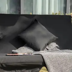 Outsunny Three-Seater Garden Swing Bed - Black - 8