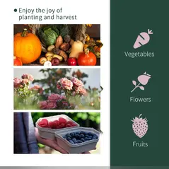 Outsunny Tunnel Greenhouse Green Grow House for Garden Outdoor, Steel Frame, PE Cover, Green, 200 x 100 x 80cm - 6