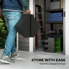 Outsunny Umbrella Weights for Cantilever Parasols, Set of 4 Heavy Duty Parasol Base Stand Weights, 80kg Sand or 60kg Water Filled, Black - 8