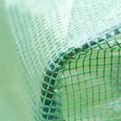 Outsunny Walk In Tomato Greenhouse Garden Outdoor Mini Greenhouse Flower Planter Steel Frame with Zipped Door & Window, PE Cover, 180 x 100 x 168CM, Green - 7