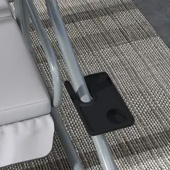 Outsunny Three-Person garden Swing Chair, with Adjustable Canopy - Light Grey - 9