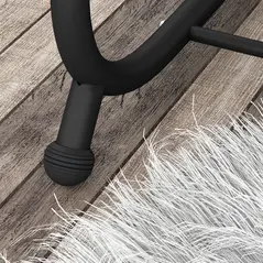 Outsunny Three-Person garden Swing Chair, with Adjustable Canopy - Light Brown - 8