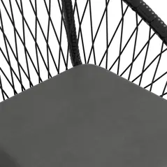 Outsunny Three-Piece Rattan Bistro Set - Black - 8