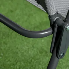 Outsunny Three-Piece Garden Seat Set, with Glass-Top Table - Light Grey - 8