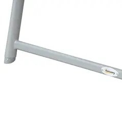 Outsunny Steel Frame Outdoor Garden Padded Sun Lounger w/ Pillow Grey - 7