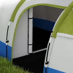 Outsunny Three Man Two-Room Tent, with Porch and Accessories - Green - 9