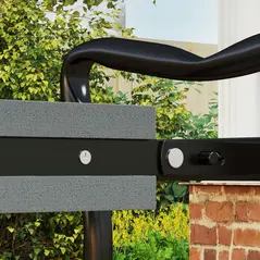 Outsunny Steel Frame Padded Garden Kneeler, with Tool Bag - Grey - 9