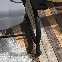 Outsunny Three-Person garden Swing Chair, with Adjustable Canopy - Light Brown - 9