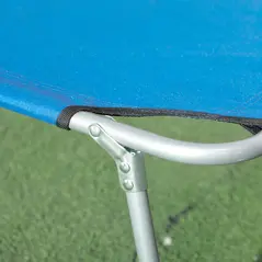 Outsunny Sun Lounger, with Adjustable Face Canopy - Bright Blue - 9