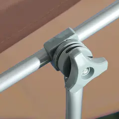 Outsunny Sun Lounger, with Adjustable Face Canopy - Brown - 8