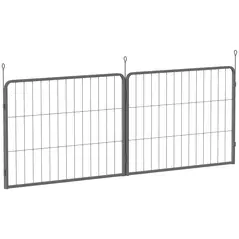 PawHut 2 Piece Dog Pen Expansion Pack for 60cm High Pet Playpen with 3 Stakes, for Small Dogs - 1