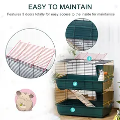 PawHut 2-Story Large Small Animal Cage w/ Accessories for Chinchillas Puppy Guinea Pig - 5