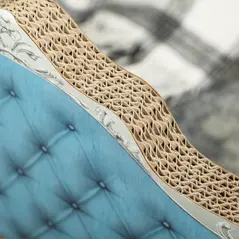 PawHut 2-in-1 Cat Scratcher with Catnip for Indoor Cats, Light Blue - 9