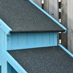 Outsunny Wooden Shed, Garden Storage Cabinet with Log Store, Waterproof Asphalt Roof and Lockable Door, Narrow Tool Organizer, 130 x 55 x 180 cm - 8