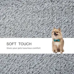 PawHut 4-step Pet Stairs with Scratching Posts, Platforms, Toy Ball, Grey - 6