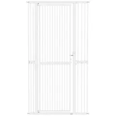 PawHut 180cm Extra Tall Pet Gate with 3.5 cm Narrow Gap, Pressure Mounted No Drilling Cat Gate for Doorways, 76-104cm Width - 1