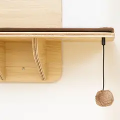 PawHut 4-Level Door Mounted Cat Tree with Washable Plush Mats, Toy Balls, Door Hanging Cat Shelf for Indoor Cats - 9