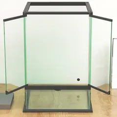 PawHut 40L Vivarium for Lizards, Frogs, Snakes, Turtles, Tortoises w/ Anti-Escape Design, Ventilation - 9