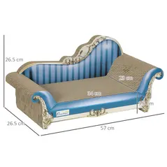 PawHut 2-in-1 Cat Scratching Board with Catnip for Indoor Cats, 26.5 x 57 x 26.5cm, Blue - 3