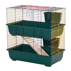 PawHut 2-Story Large Small Animal Cage w/ Accessories for Chinchillas Puppy Guinea Pig - 1