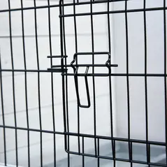 PawHut 2-Tier Wooden Rabbit Hutch Guinea Pig House Bunny Cage Backyard w/ Openable Roof Small Animal House for Outdoor Grey, 108 x 45 x 78 cm - 8