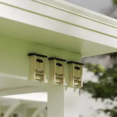 PawHut 3PCs Wooden Bat Boxes, Bat Houses Designed to Attract Bats & Easy to Hang for Outdoor, Garden, Farm, 18 x 6 x 22.5 cm - 7