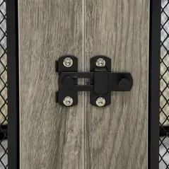 PawHut 2-in-1 Dog Cage & Side Table, with Two Doors, Cushion, for Large Dogs - 9