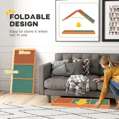 PawHut Dog Agility Equipment, Dog Playground Equipment with Non-slip Surface, A-frame, Agility Ramp for All Breeds, Orange - 6