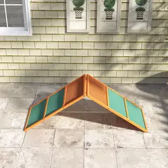 PawHut Dog Agility Equipment, Dog Playground Equipment with Non-slip Surface, A-frame, Agility Ramp for All Breeds, Orange - 7