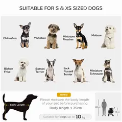 PawHut Detachable Pet Stroller with Rain Cover, 3 In 1 Cat Dog Pushchair, Foldable Carrying Bag w/ Universal Wheels, Brake, Canopy, Basket, Storage Bag for Small and Tiny Dogs - Black - 4