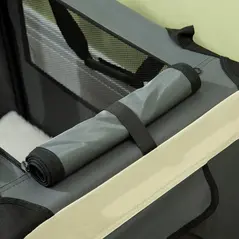 PawHut 91cm Foldable Pet Carrier, with Cushion, for Large Dogs and Cats - Grey - 9