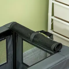 PawHut 69cm Pet Carrier, with Cushion, for Miniature and Small Dogs - Grey - 9