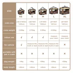 PawHut 60cm Foldable Pet Carrier, with Cushion, for Mini Dogs and Cats - Brown - 4