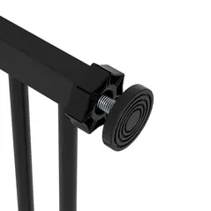 PawHut Adjustable Safety Gate w/ One Extensions, Four Adjustable Screws, Black - 9