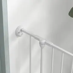 PawHut 6 Panels Foldable Dog Playpen, Puppy Pen Crate with Door - White - 8